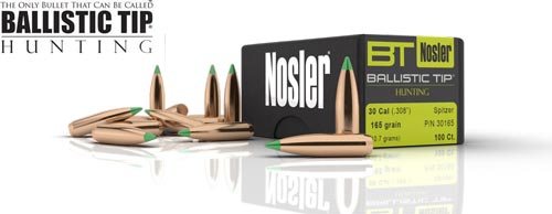 (image for) Nosler 30cal 165gr BallisticTip 50ct