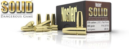 (image for) Nosler 375cal 260gr Dangerous Game Solid 25ct