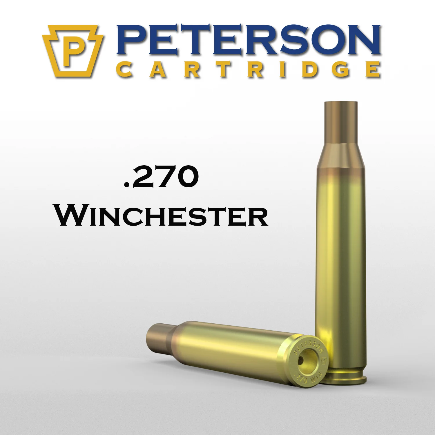 (image for) Peterson Cartridge 270 Winchester Unprimed Brass 50ct