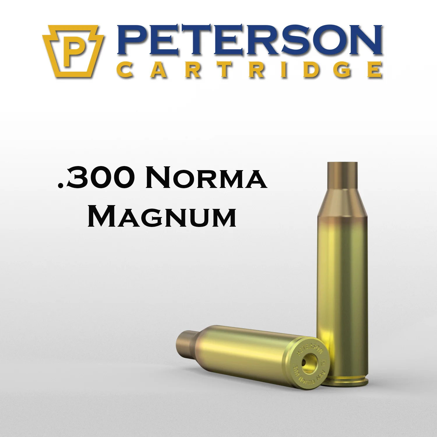 (image for) Peterson Cartridge 300 Norma Magnum Unprimed Brass 50ct