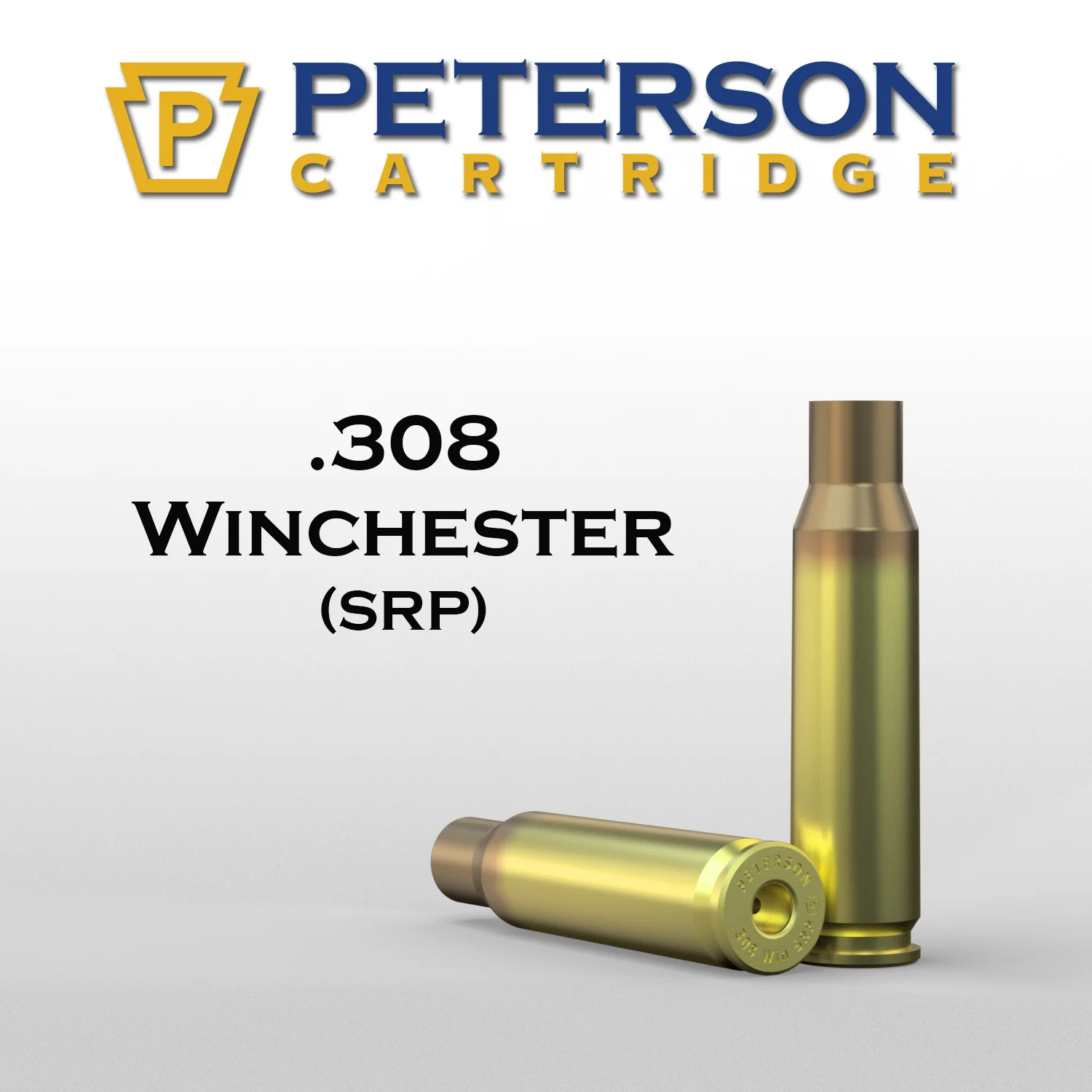 (image for) Peterson Cartridge 308 Winchester SRP Unprimed Brass 50ct