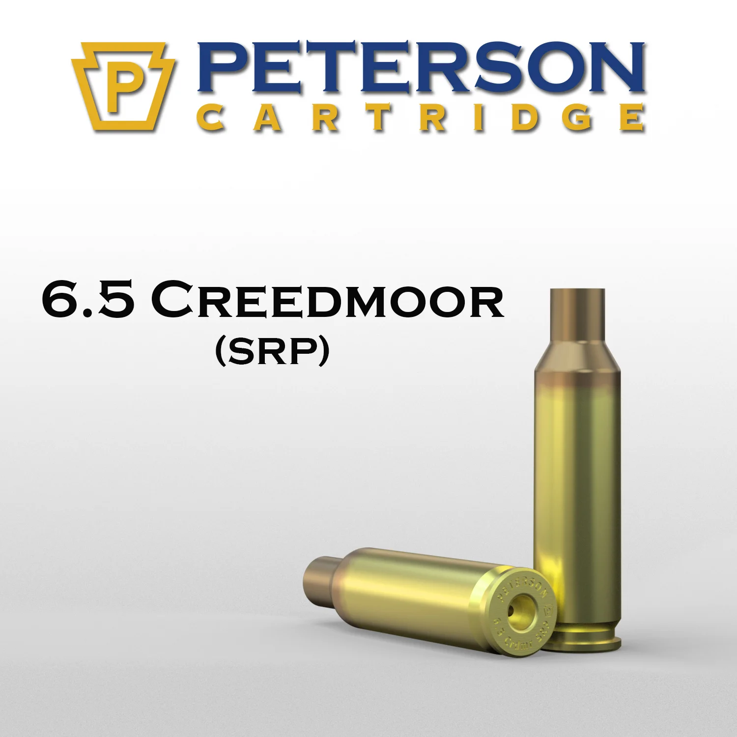 (image for) Peterson Cartridge 6.5 Creedmoor SRP Unprimed Brass 50ct